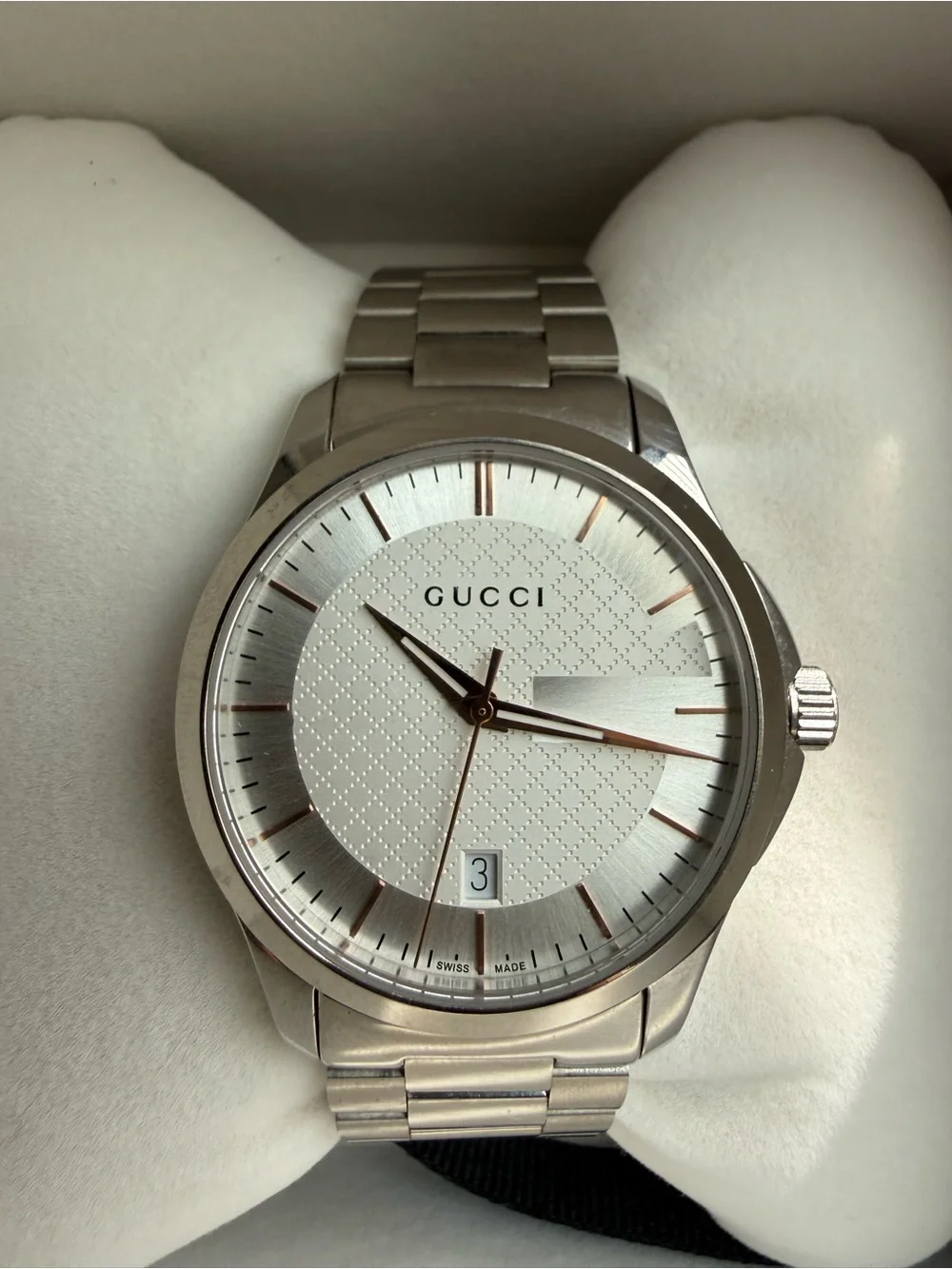NWOT Gucci Timeless 38mm Unisex Swiss Quartz Watch